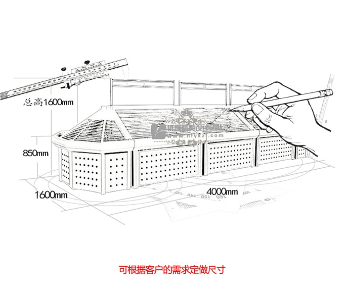 ZYC-3三层叶蔬架
