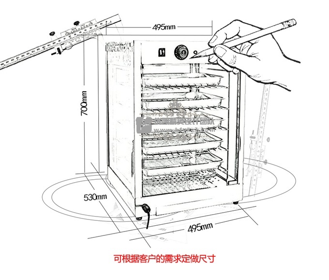 盘架式食品保温柜