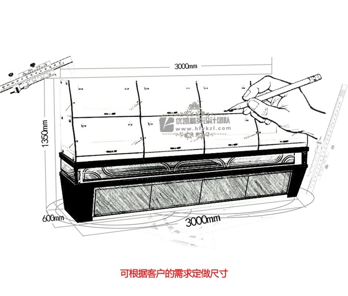 MB-BGB抽屉式单边面包柜